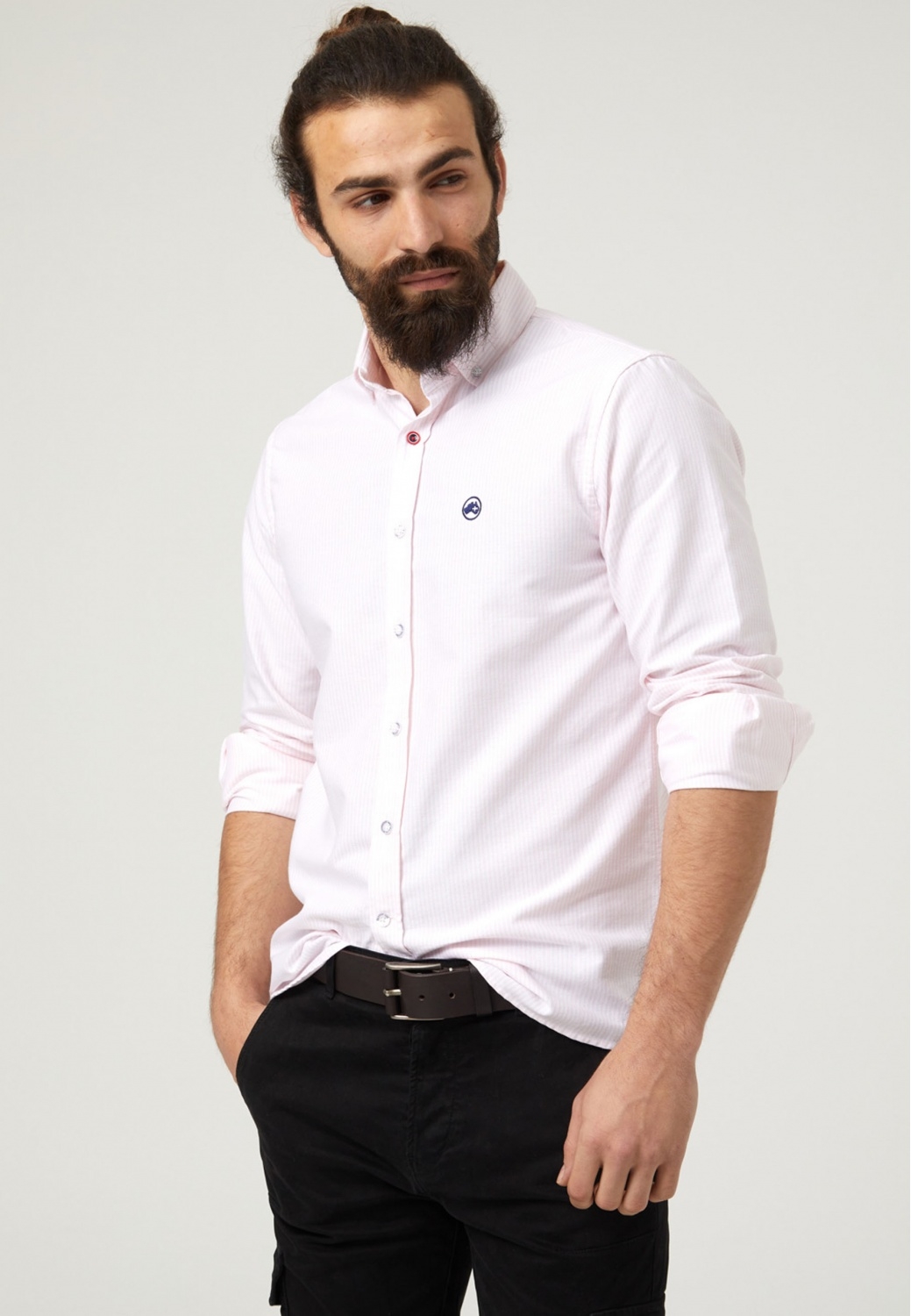 SLIM FIT MEN'S SHIRT WITH...
